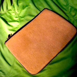 Gigi New York calf hair clutch